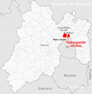 Mapa Tlalnepantla de Baz