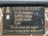 Placa en Palacio de Gobierno, Otzolotepec